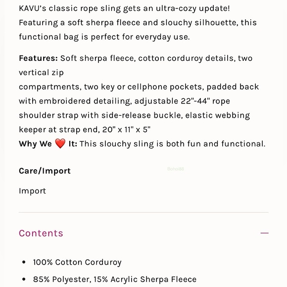 NEW KAVU Rope Snug Sling Bag - Picture 6 of 11